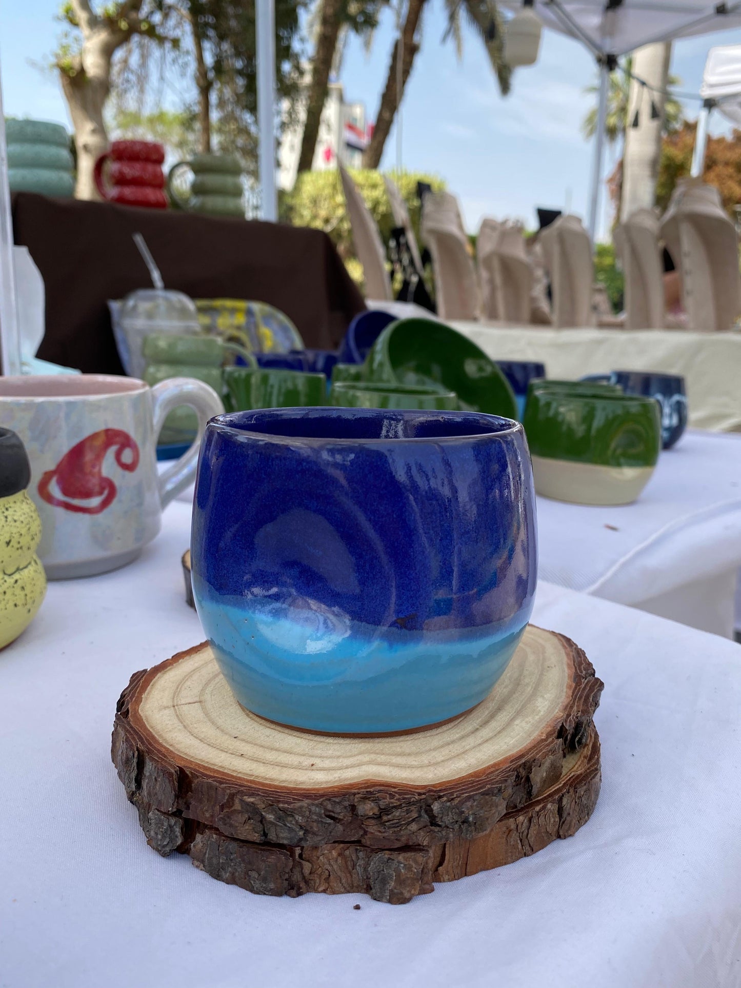 Layali mug blue