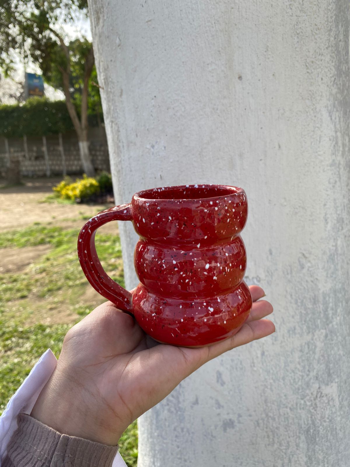 Bubbly Red Mug