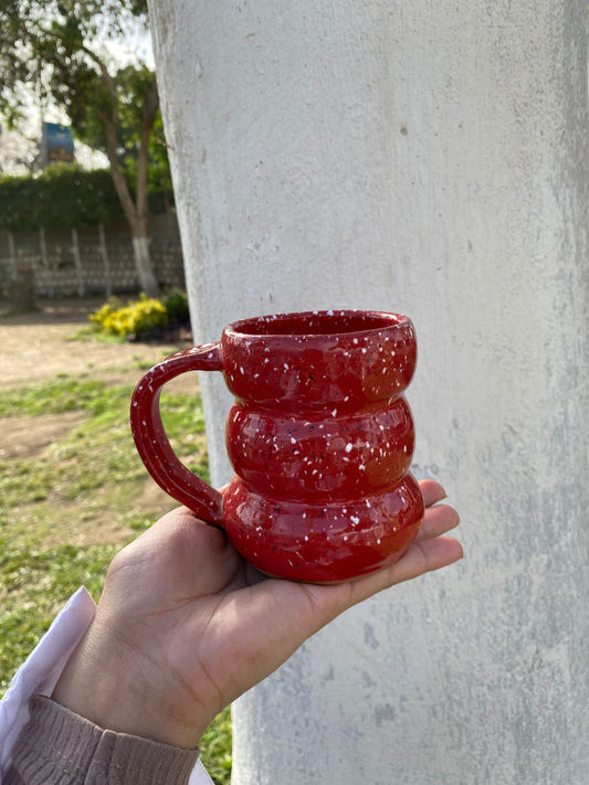 Bubbly Red Mug